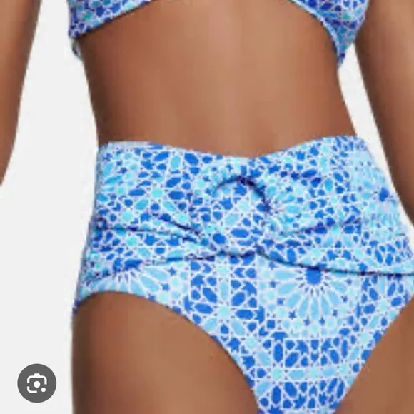 Alexandra Miro high-rise bikini Dorit Blue Print New - Picture 2 of 14